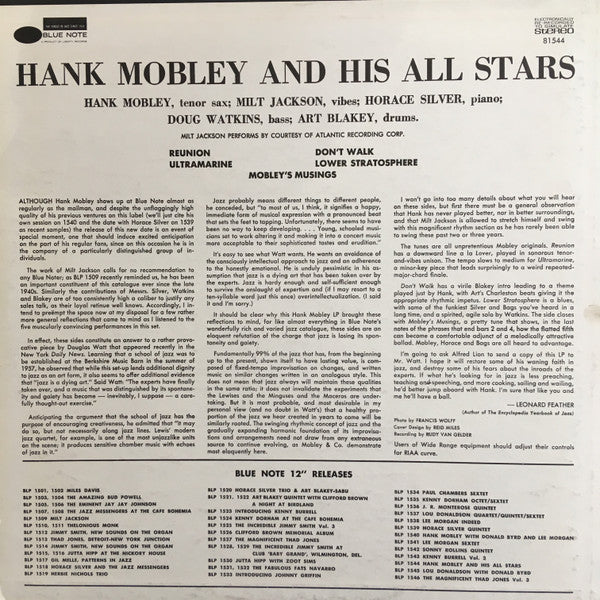 Release: Hank Mobley And His All Stars-Vinyl-US-1975-BST 81544-12619159
