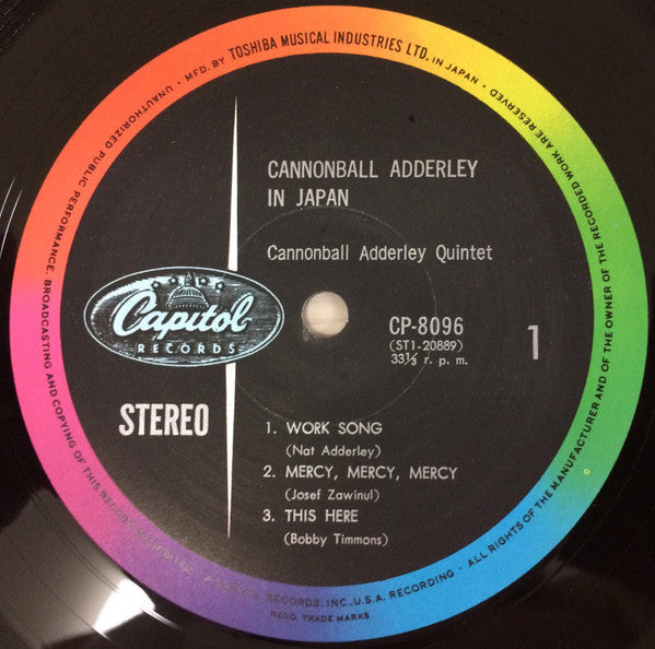 Release: Cannon-ball In Japan-Vinyl-Japan-1966-CP-8096-10878395
