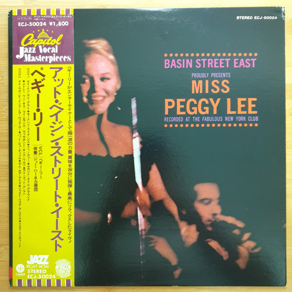 Release: Basin Street East Proudly Presents Miss Peggy Lee Recorded At The Fabulous New York Club-Vinyl-Japan-None-ECJ-50024-21323293