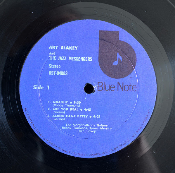 Release: Art Blakey And The Jazz Messengers-Vinyl-US-1973-BST 84003, BLP 4003, BST-84003-15124506