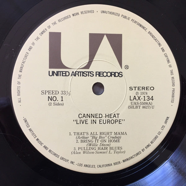 '70 Concert: Recorded Live In Europe