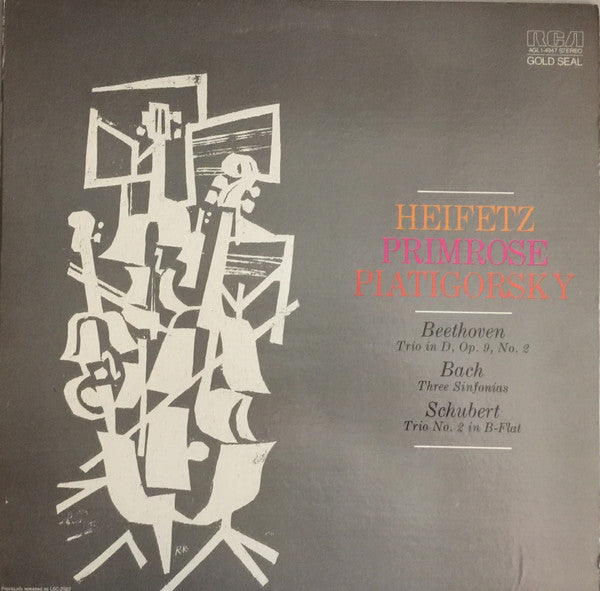 Release: Beethoven · Schubert — Trios · Bach — Sinfonias-Vinyl-US-1961-AGL1-4947-15773185