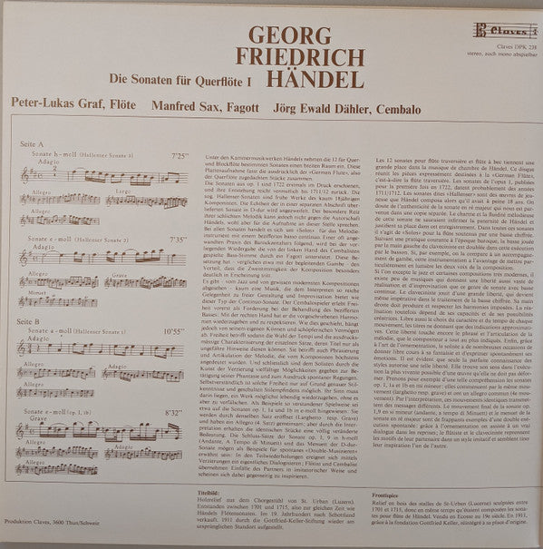 Master Release: Die Sonaten Für Querflöte I • Die Sonaten Für Querflöte II by Georg Friedrich Händel