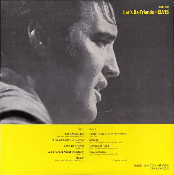 Release: Let's Be Friends-Vinyl-Japan-1971-SHP-6195-12553691