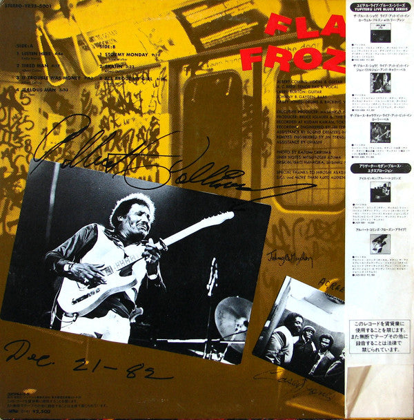 Release: Flash Frozen The Blues Show! Albert Collins Live-Vinyl-Japan-1983-YR25-5001-11206354