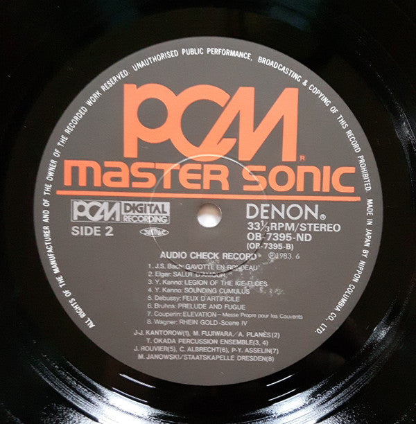 Audio Check Record