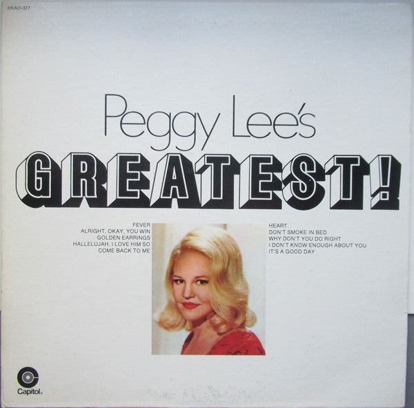 Master Release: Peggy Lee's Greatest! by Peggy Lee