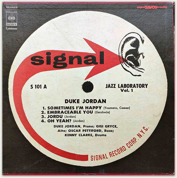 Master Release: Jazz Laboratory Series Vol. 1 & 2 / Signal! by Duke Jordan