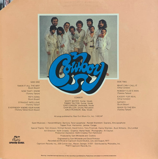 Release: Cowboy-Vinyl-US-1977-CPN 0194-18740686