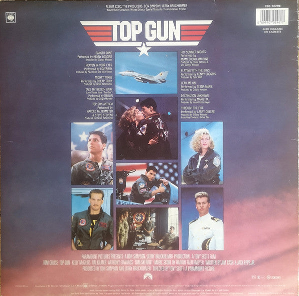 Release: Top Gun (Original Motion Picture Soundtrack)-Vinyl-UK-1986-CBS 70296-31561369