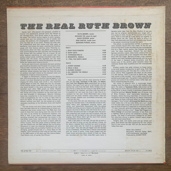 Release: The Real Ruth Brown-Vinyl-Japan-1972-YS 2742-14328352