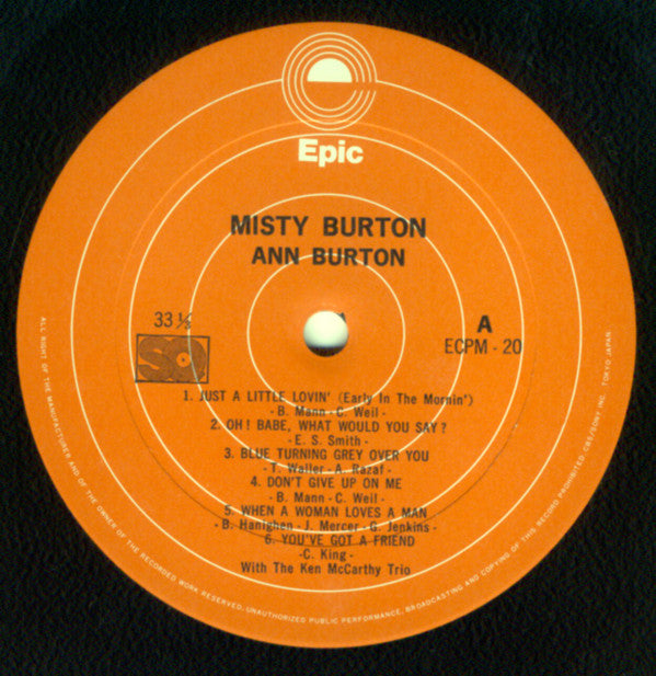 Release: Misty Burton-Vinyl-Japan-1973-ECPM-20-26773868