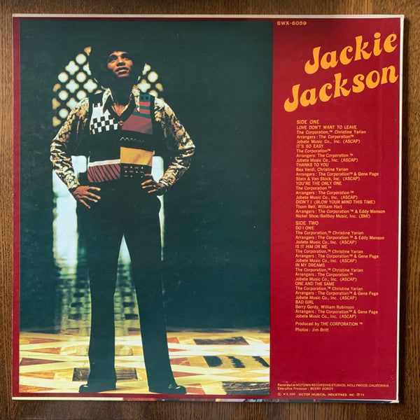 Release: Jackie Jackson-Vinyl-Japan-1973-SWX-6059-20672224