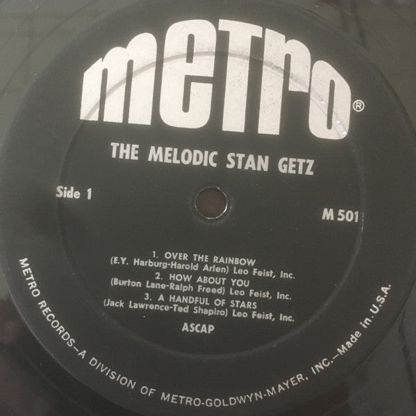 Release: The Melodic Stan Getz-Vinyl-US-1965-MS-501, MS 501-12619049