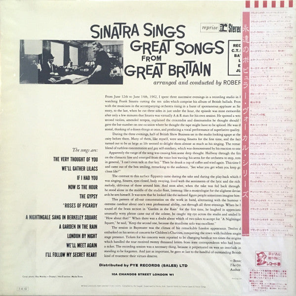 Release: Sinatra Sings Great Songs From Great Britain-Vinyl-Japan-1985-P-7721-25278322