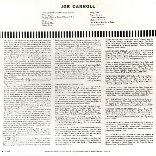 Release: Joe Carroll With The Ray Bryant Quintet-Vinyl-Japan-1974-ECPZ-12-10149794