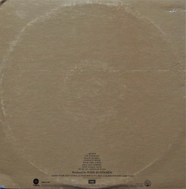Release: We're An American Band-Vinyl-US-1973-SMAS-11207-16770162