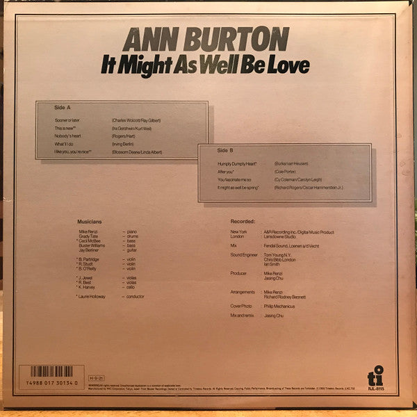 Release: It Might As Well Be Love-Vinyl-Japan-1984-RJL-8115-31690997