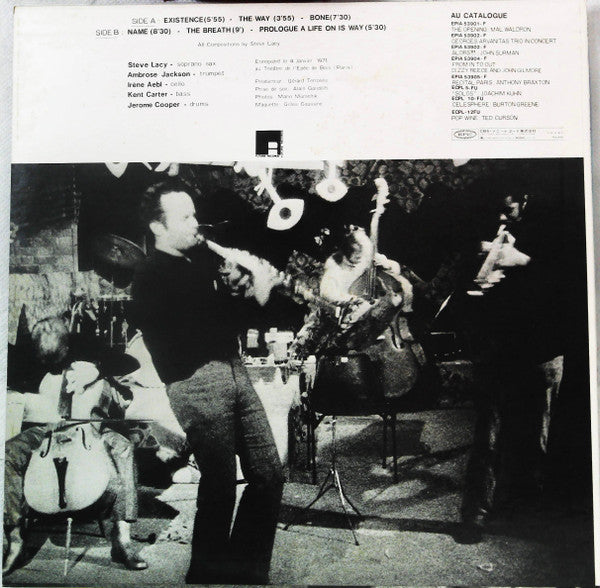 Master Release: Wordless by Steve Lacy