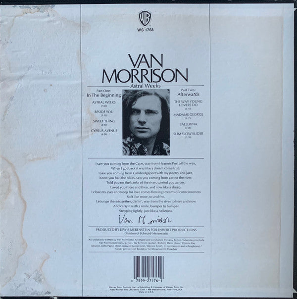 Master Release: Astral Weeks by Van Morrison