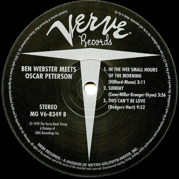 Ben Webster Meets Oscar Peterson
