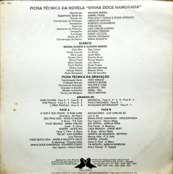 Master Release: Trilha Sonora Original Da Novela Minha Doce Namorada by Various