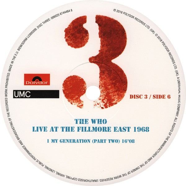 Live At The Fillmore East 1968
