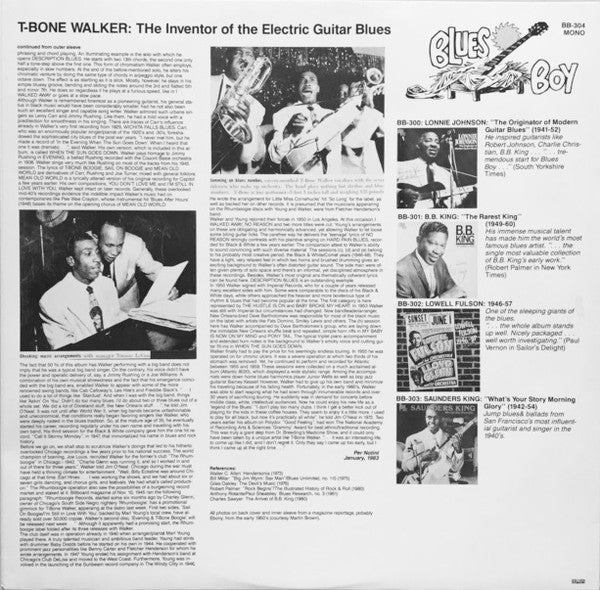 Master Release: The Inventor Of The Electric Guitar Blues by T-Bone Walker