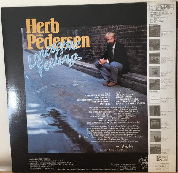 Master Release: Lonesome Feeling by Herb Pedersen