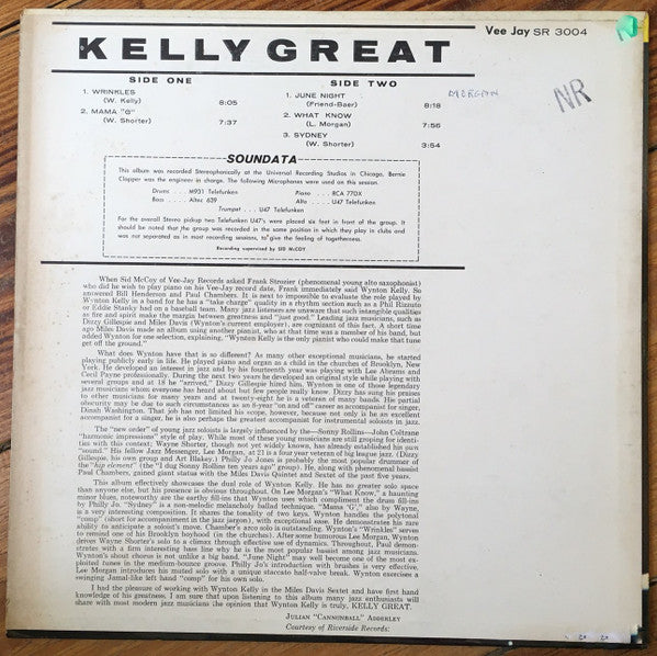 Release: Kelley Great-Vinyl-US-1960-SR 3004, VJLP-3004-18235027