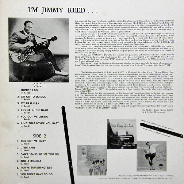 Release: I'm Jimmy Reed-Vinyl-Japan-1978-ULS-6027-V-12354379
