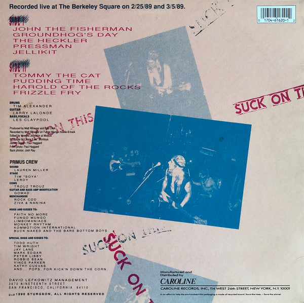 Release: Suck On This-Vinyl-US-1990-CAROL 1620-15047488