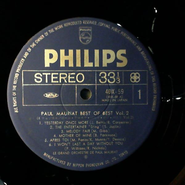 The Best Of Paul Mauriat. Vol. II