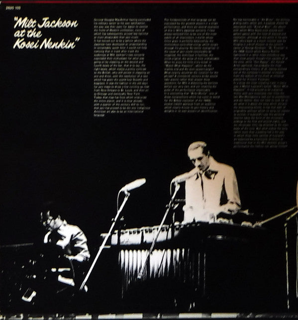 Release: Milt Jackson At The Kosei Nenkin-Vinyl-US-1977-2620 103-5435348