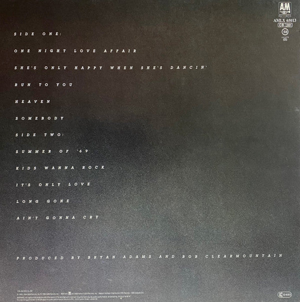 Release: Reckless-Vinyl-Europe-1984-AMLX 65013-1451593