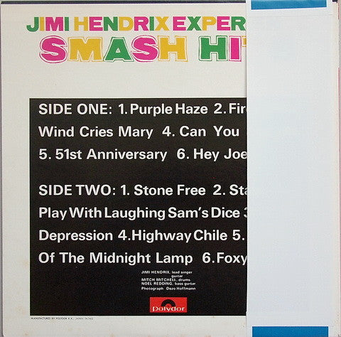 Release: Smash Hits-Vinyl-Japan-1974-MP 2349-4299400