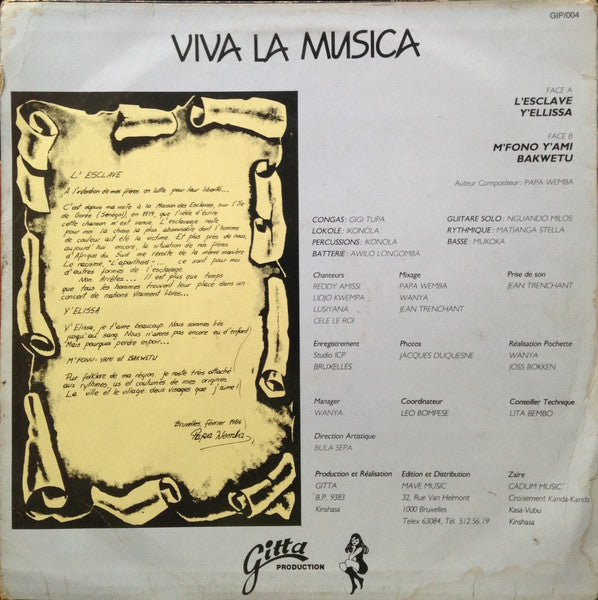 Master Release: L'Esclave by Papa Wemba