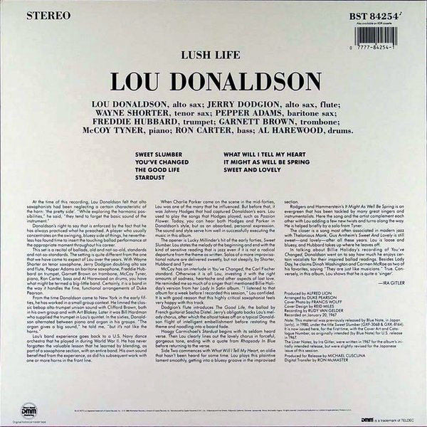 Master Release: Sweet Slumber by Lou Donaldson