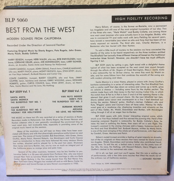 Master Release: Best From The West Vol. 2 • Modern Sounds From California by Various