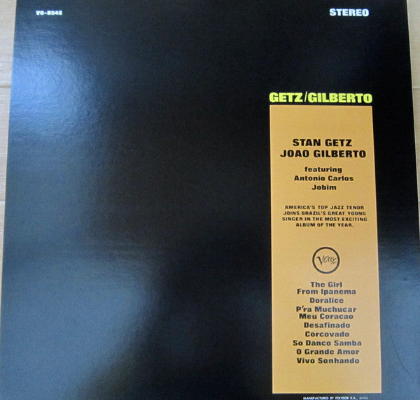 Release: Getz / Gilberto-Vinyl-Japan-1991-SGD-47, V6-8545-9312461