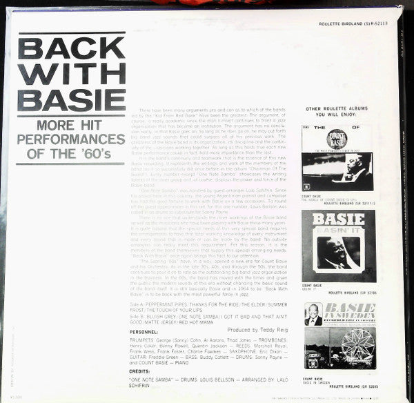 Back With Basie (More Hit Performances Of The '60's)