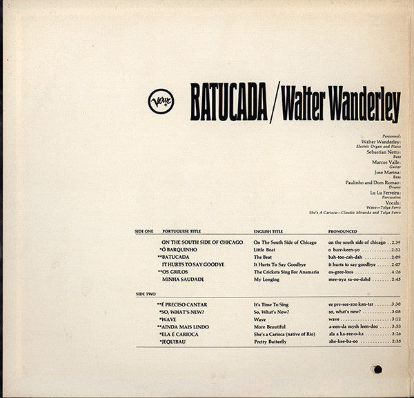 Release: Batucada-Vinyl-US-1967-V6-8706-6652096