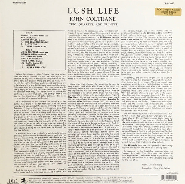 Release: Lush Life-Vinyl-US-1997-LPZ-2032, 7138-2014706
