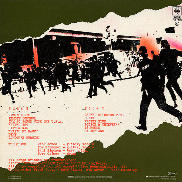 Release: The Clash-Vinyl-Europe-None-CBS 32232-3319390