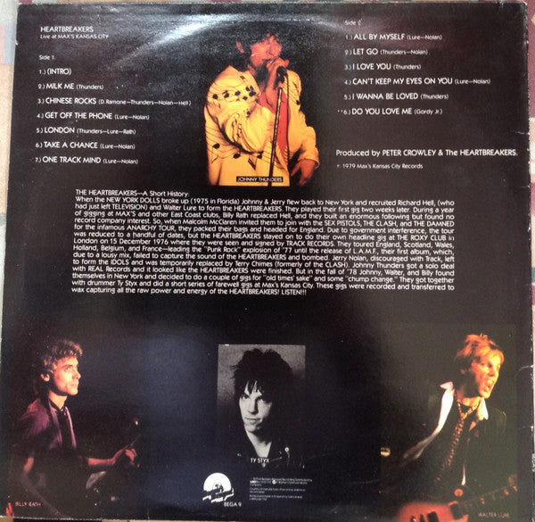 Release: Live At Max's Kansas City-Vinyl-UK-1979-BEGA9-1630664