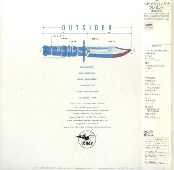 Release: Outsider-Vinyl-Japan-1984-JUP-2006-5208663