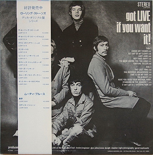 Release: Got Live If You Want It!-Vinyl-Japan-1982-L20P 1028-4800446