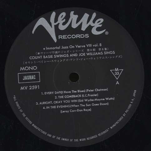 Count Basie Swings--Joe Williams Sings