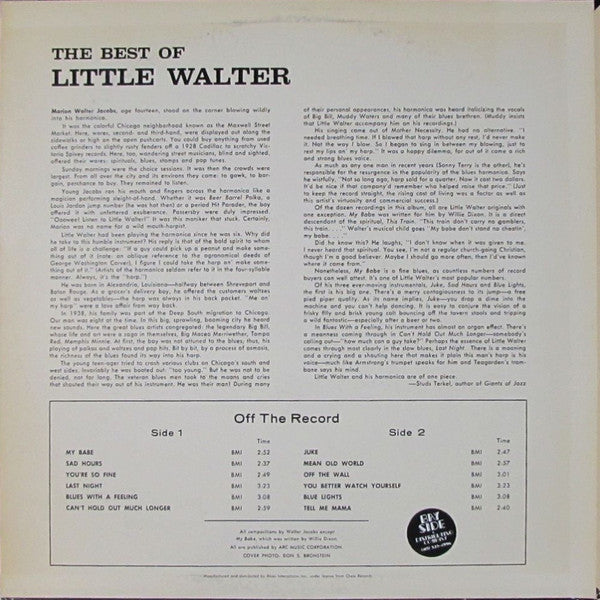 Release: The Best Of Little Walter-Vinyl-Japan-1983-PLP-802, PLP-802-5059644