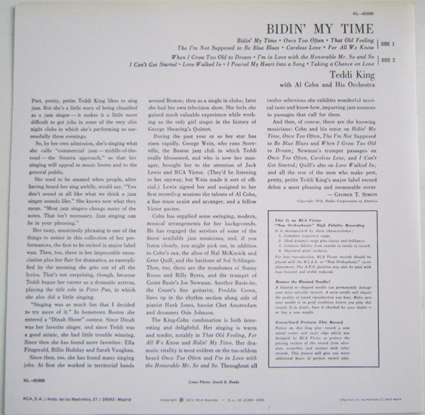 Release: Bidin' My Time-Vinyl-Spain-1972-LPM-1147, NL-45999-A-7851320